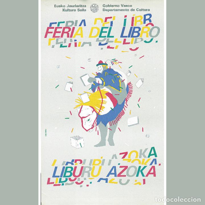 Carteles: CARTEL ORIGINAL 1986. LIBURU AZOKA. ZALDIKO. CARTEL VASCO. CULTURA VASCA
