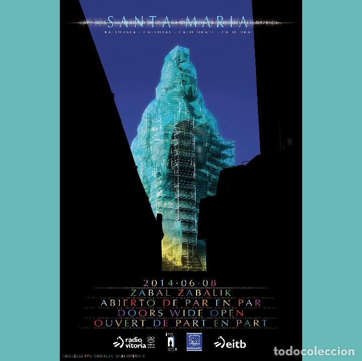 Carteles: CARTEL ORIGINAL 2014. ZABAL ZABALIK. KATEDRAL SANTA MARIA. CARTEL VASCO. CULTURA VASCA