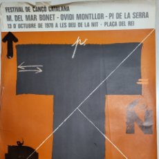 Carteles: CARTELL. M. DEL MAR BONET. OVIDI MONTLLOR. ORIOL PI DE LA SERRA 1978. JOAN PERE VILADECANS