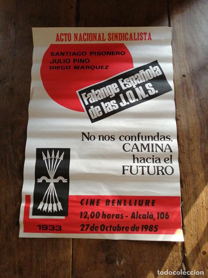 Carteles: Cartel transici&oacute;n. F. E. DE LAS JONS - Foto 1