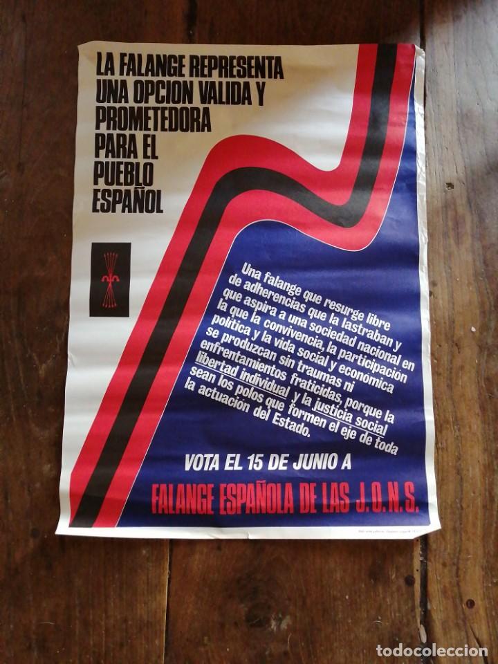 Carteles: Cartel transici&oacute;n. FE de las JONS - Foto 1