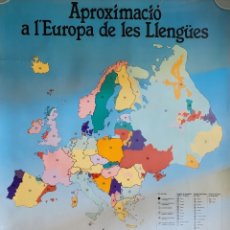 Carteles: APRÓXIMACIÓ A L'EUROPA DE LES LLENGÜES. 68X90 CM EDITAT PEL CIEMEN 1987