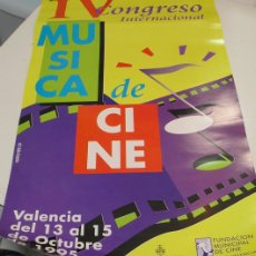 Carteles: CARTEL 29 X 49 IV CONGRESO INTERNACIONAL DE MUSICA DE CINE VALENCIA 1995
