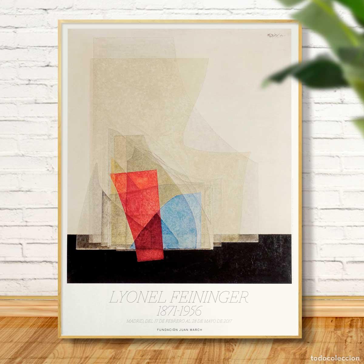 Carteles: LYONEL FEININGER. CARTEL EXPOSICI&Oacute;N. 63X48 - Foto 1