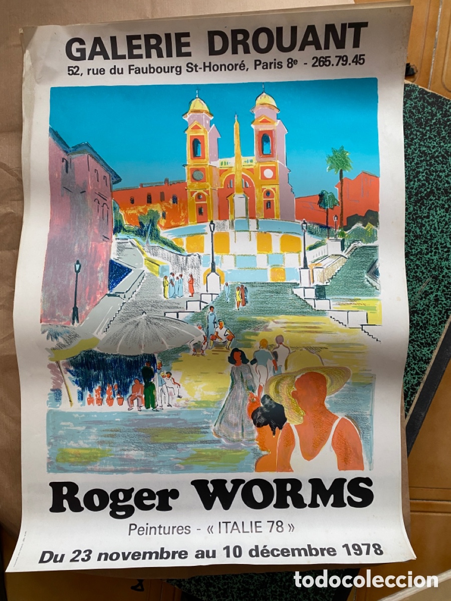 Carteles: Affiche Roger Worms Paris 1979 - Foto 2