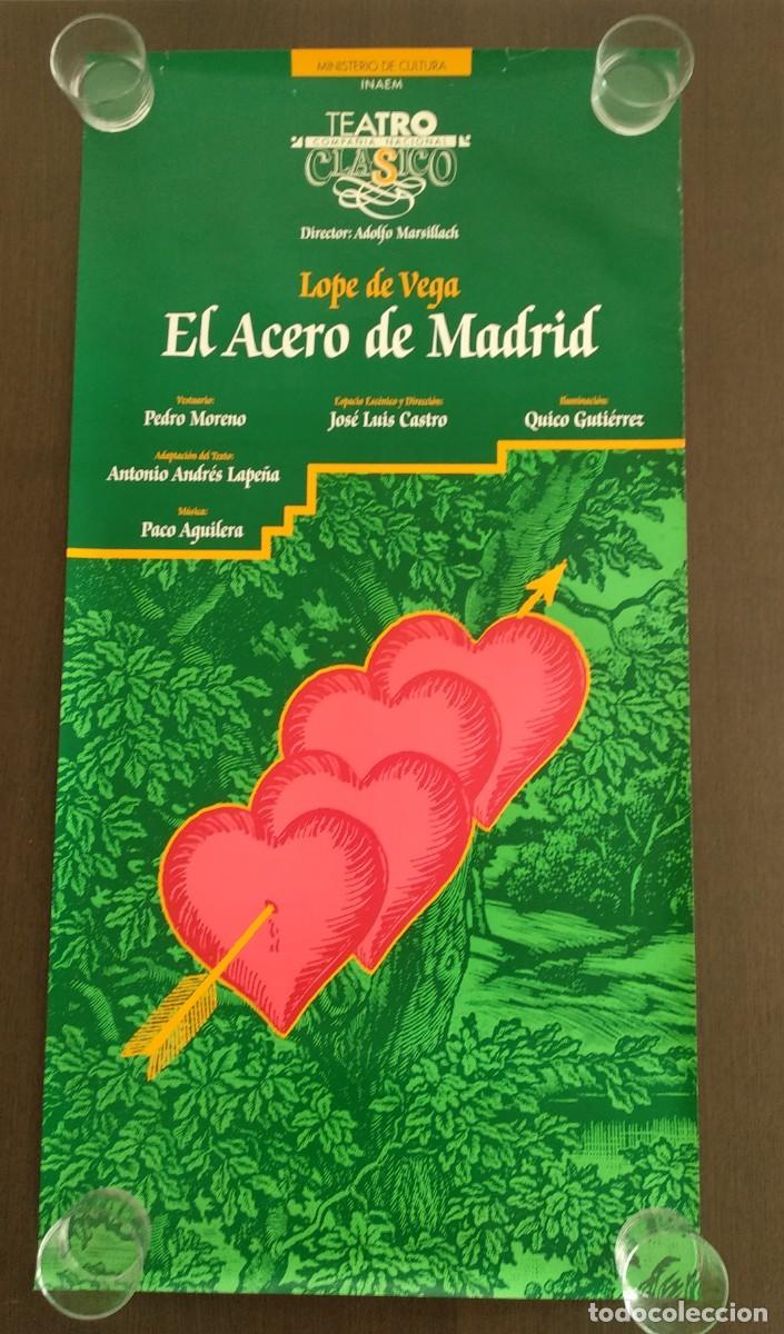 Carteles: CARTEL DE TEATRO. EL ACERO DE MADRID . - Foto 1