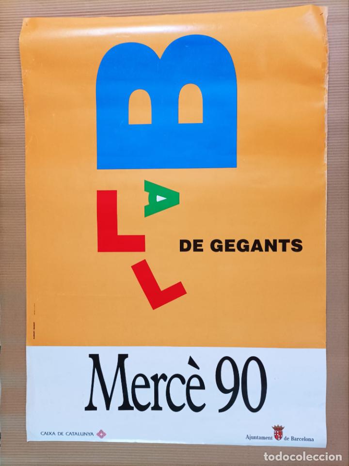 Carteles: CARTEL POSTER FESTES DE LA MERC&Egrave; ANY 1990 - Foto 1