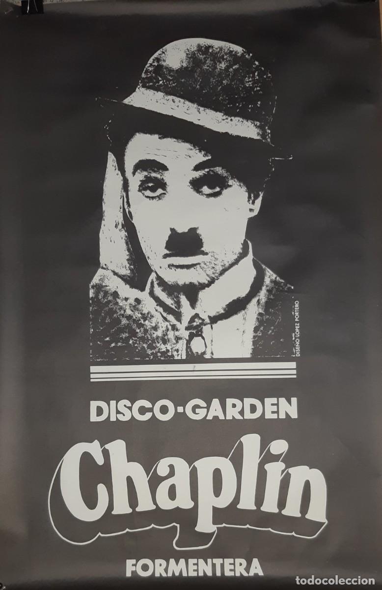 Carteles: POSTER PUBLICIDAD DISCOTECA CHAPLIN, FORMENTERA. - Foto 2