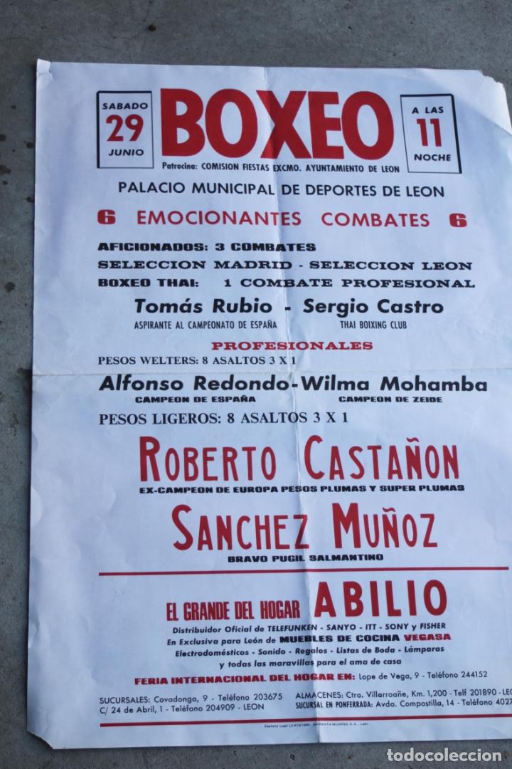 Carteles: GRAN CARTEL DE BOXEO ROBERTO CASTA&Ntilde;ON - Foto 1