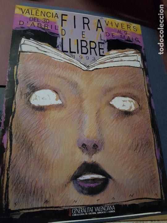 Carteles: FIRA DEL LLIBRE 1993 68X48 CM - Foto 1