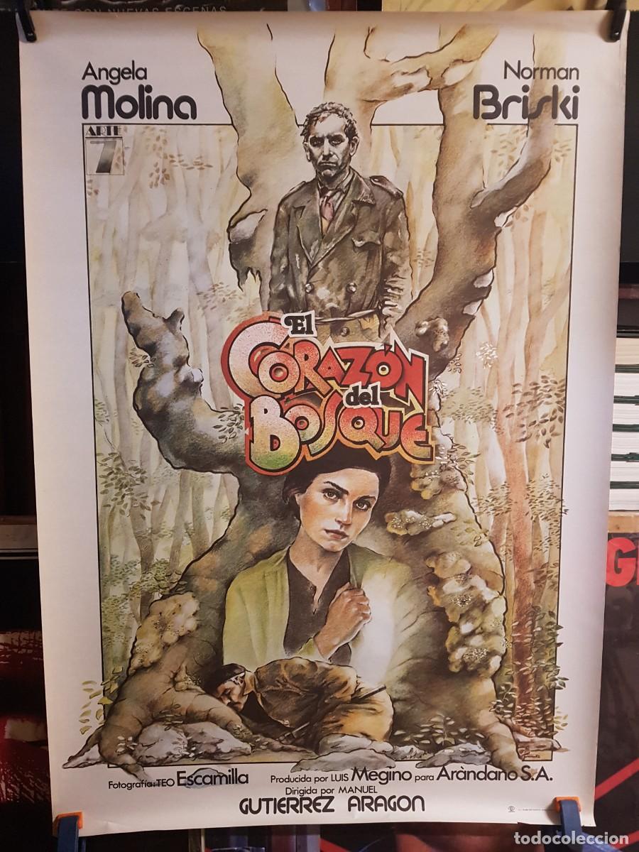 Carteles: CARTEL EL CORAZON DEL BOSQUE 70CMX100CM (ORIGINAL) - Foto 1