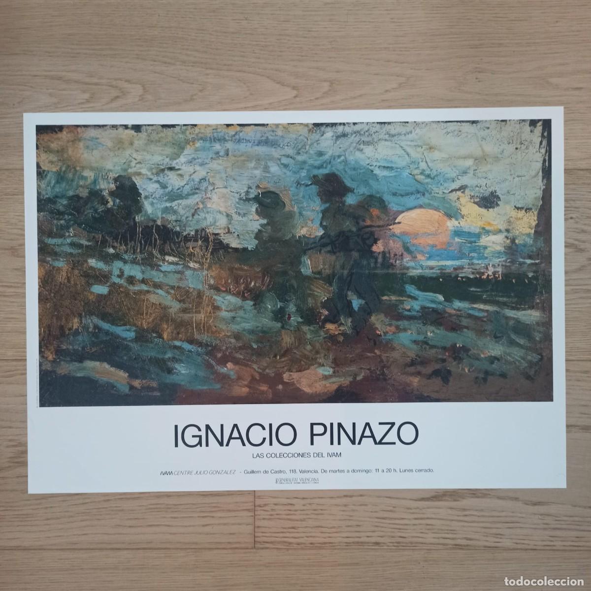 Carteles: Cartel exposici&oacute;n Ignacio Pinazo, 68x48 cm - Foto 1