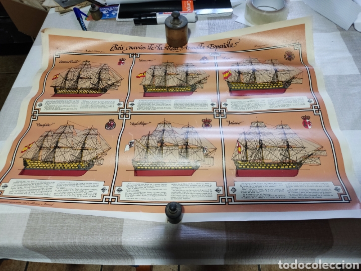 Carteles: Cartel seis nav&iacute;os de la Armada Espa&ntilde;ola - Foto 1