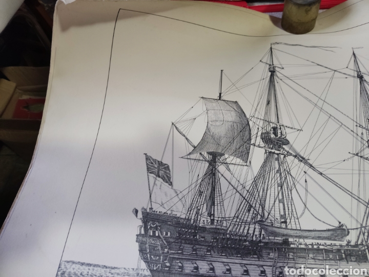 Carteles: Cartel 68+105 nav&iacute;os de guerra Inglaterra - Foto 2