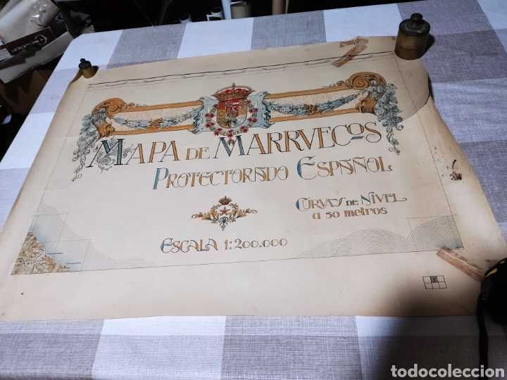 Carteles: Mapa de Marruecos protectorado espa&ntilde;ol 1927 - Foto 14
