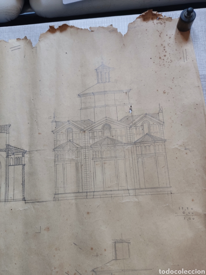 Carteles: Plano arquitect&oacute;nico antiguo, iglesia - Foto 4