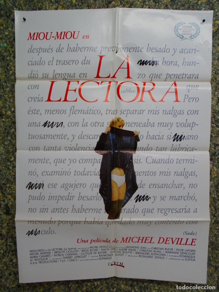 Carteles: CINE. LA LECTORA. CARTEL ORIGINAL100X70 CM. - Foto 1