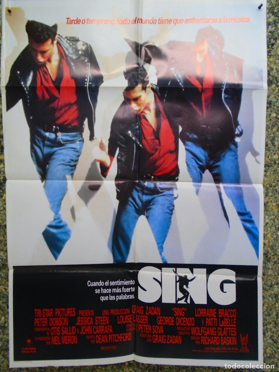 Carteles: CINE. SING . CARTEL ORIGINAL. 100X70 CM. - Foto 1