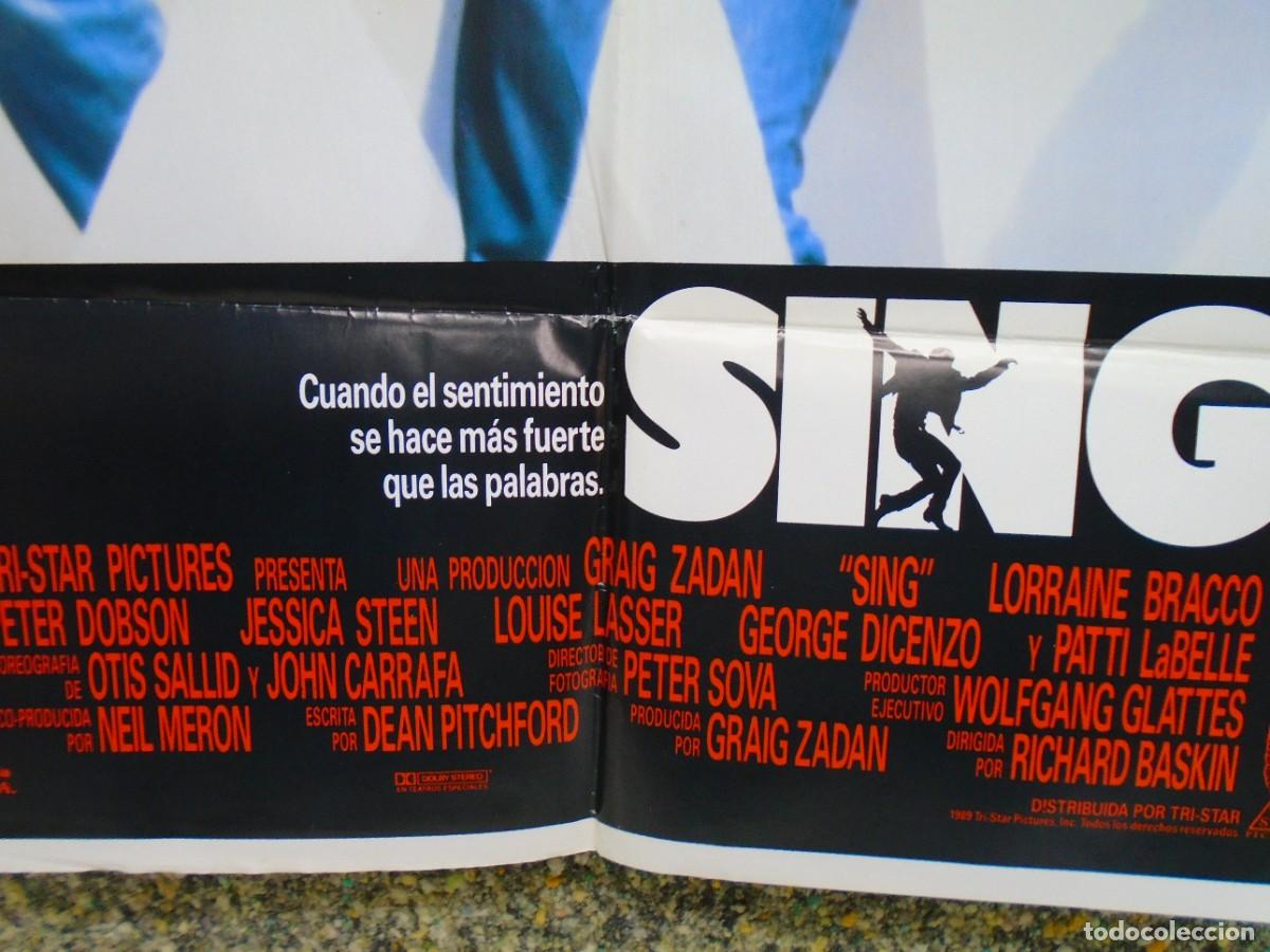 Carteles: CINE. SING . CARTEL ORIGINAL. 100X70 CM. - Foto 2