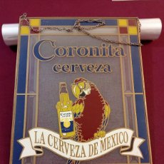 Carteles: CERVEZA CORONITA - VIDRIERA PUBLICITARIA - 40 X 30 CM.