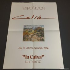 Carteles: CARTEL - BERNARDINO CELIÁ - EXPOSICIÓN DE ARTE - LA CAIXA LLUCMAJOR - 1984 / 269