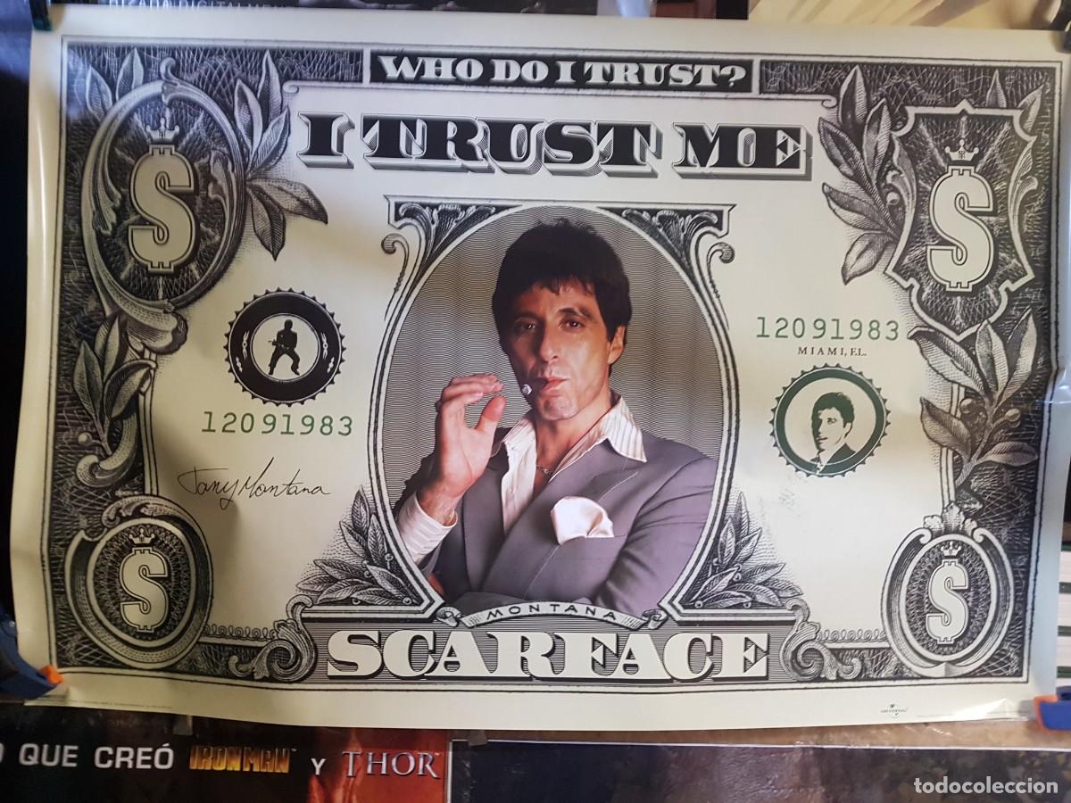 Carteles: POSTER SCARFACE 3 /BILLETE 91CMX61CM - Foto 1