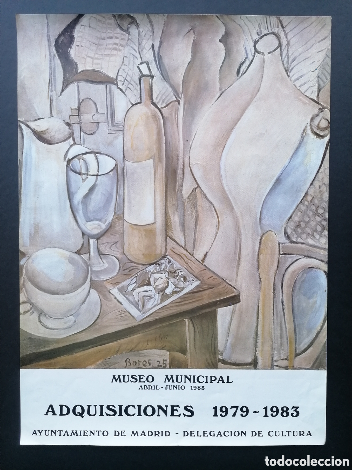 Carteles: Francisco Bores, cartel exposici&oacute;n 1983. - Foto 1