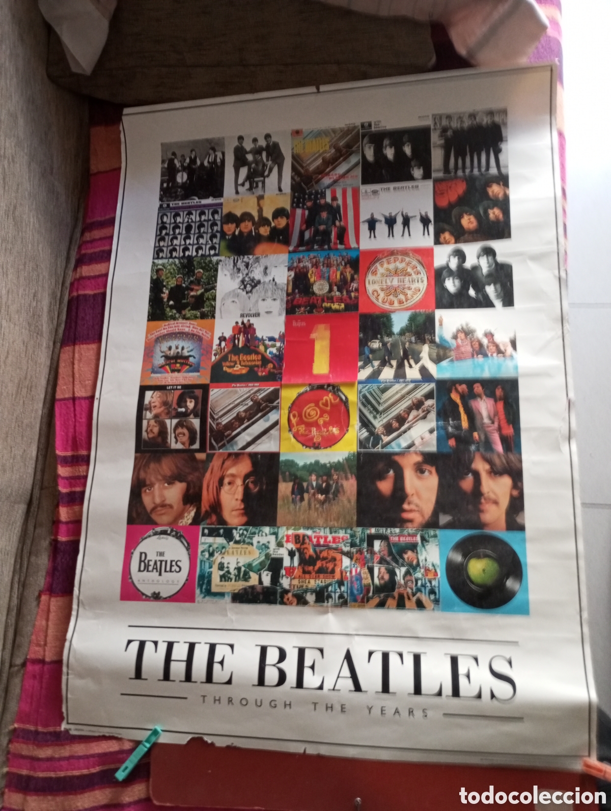 Carteles: Poster car&aacute;tulas de los beatles de 1999 90x64 cms - Foto 1