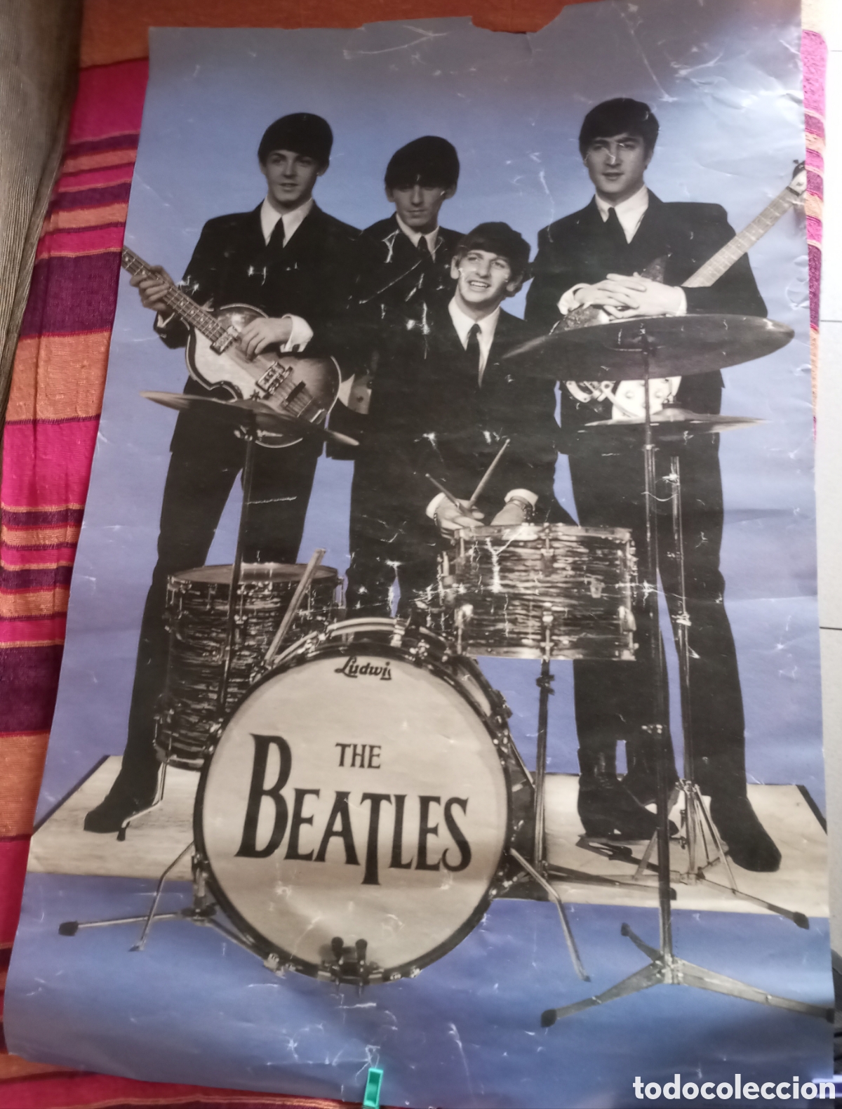 Carteles: Poster de los beatles,no se la fecha mide 92x61 cms - Foto 1