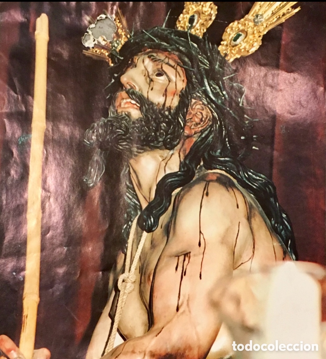 Carteles: Cartel. Cristo con Corona de Espinas. - Foto 1
