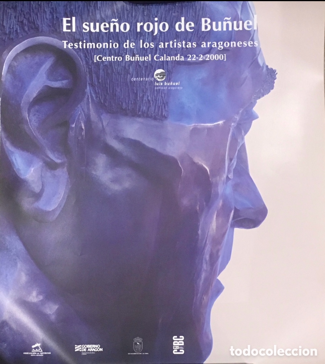 Carteles: Cartel. El suelo rojo de Bu&ntilde;uel. CBC. Calanda. 2000. - Foto 1