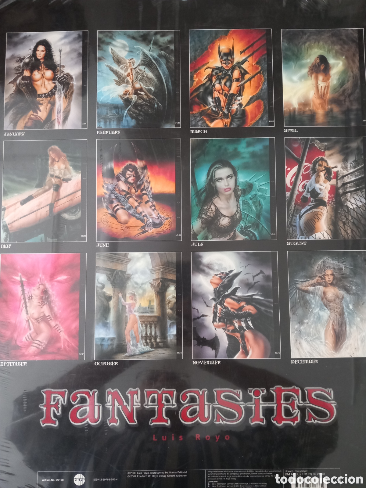 Carteles: Calendario de Luis Royo de 2002 - Foto 1