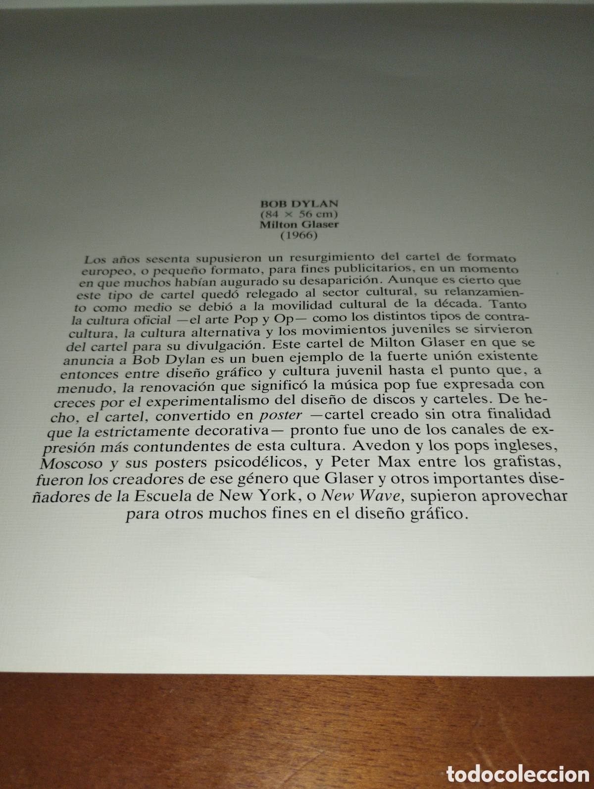 Carteles: Bob Dylan Milton Glasear 1966 - Foto 2