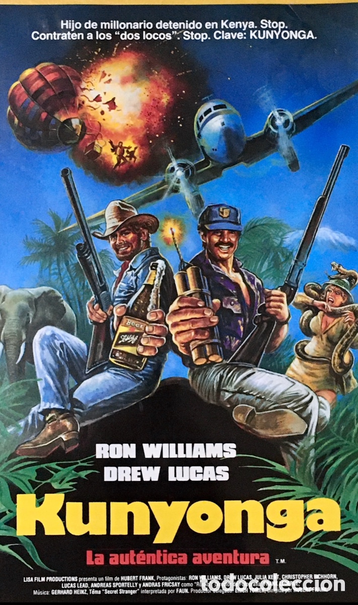 Carteles: Cartel de Pel&iacute;cula. &ldquo;Kunyonga&rdquo;. 1985. - Foto 1