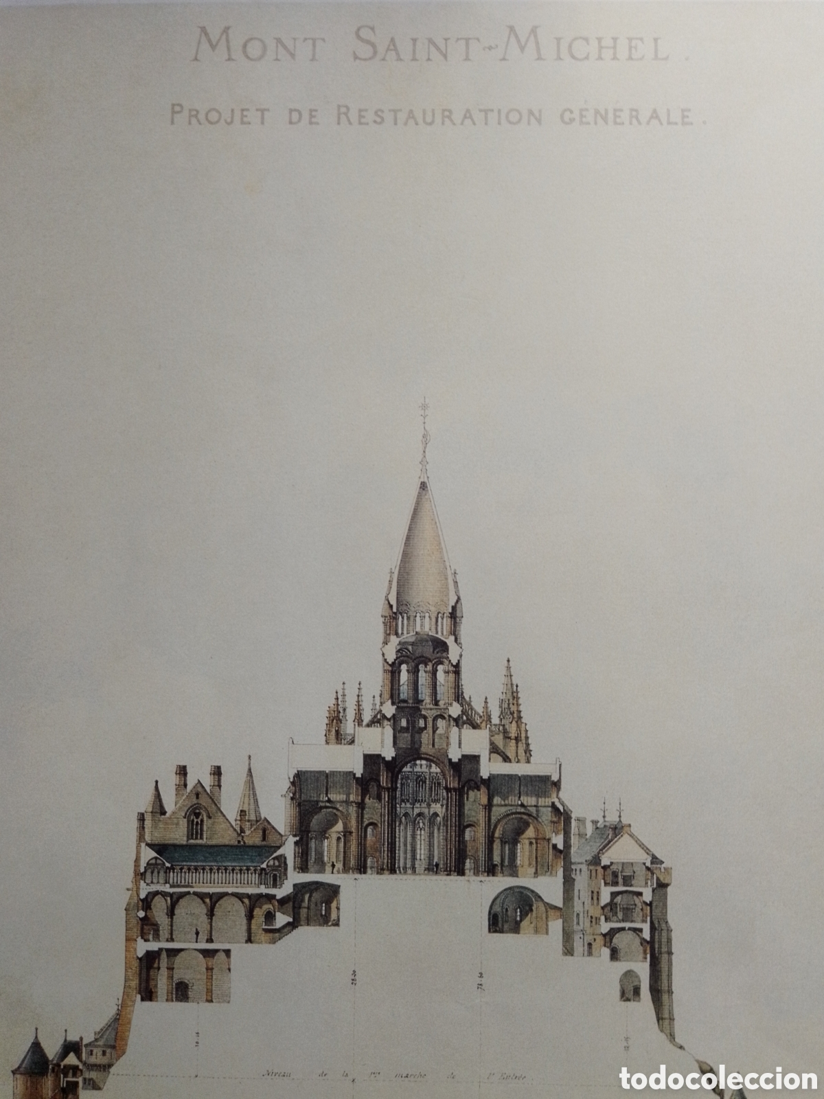 Carteles: Plano arquitectura Mont Saint-Michel - Foto 2