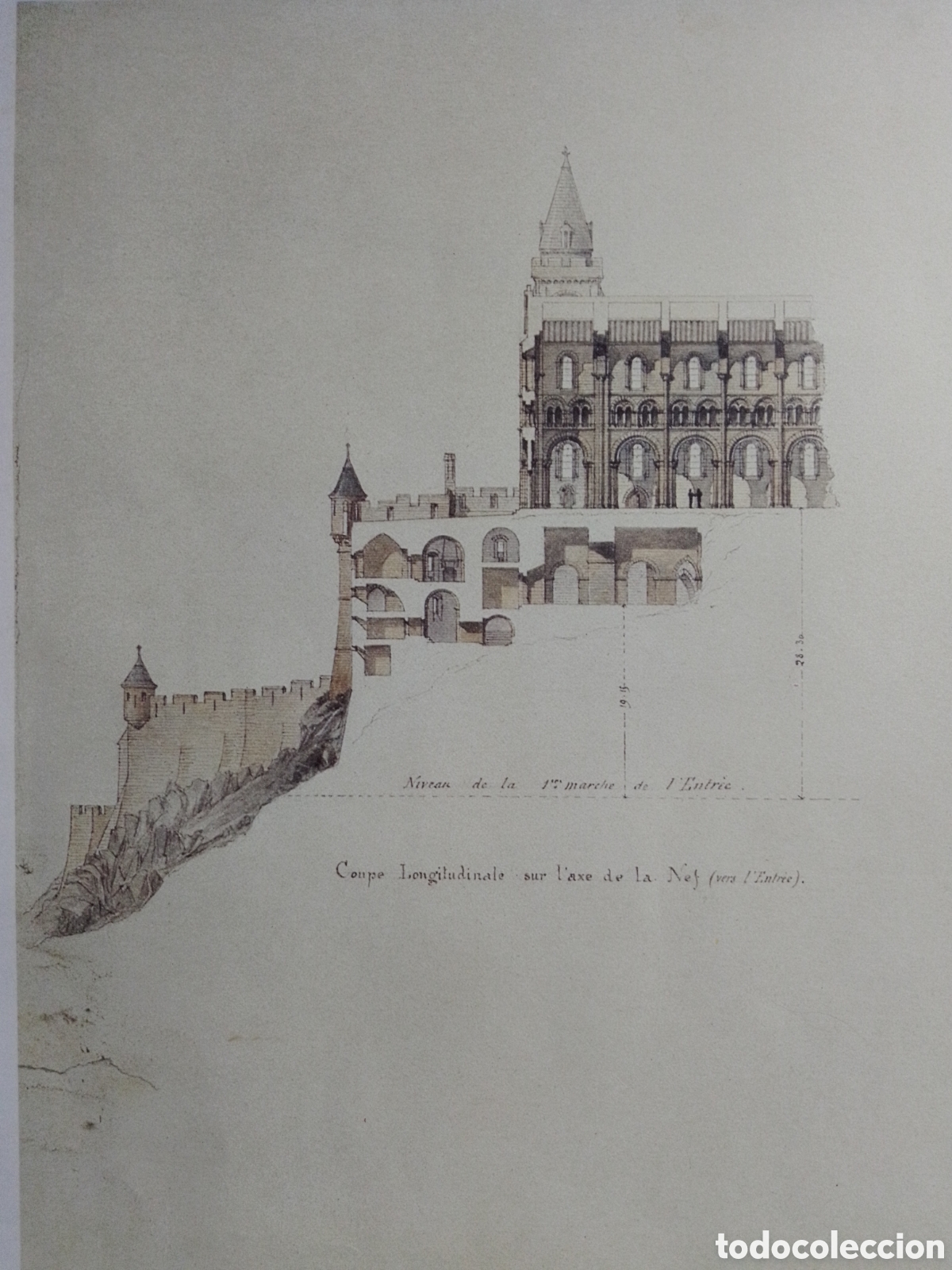 Carteles: Plano arquitectura Mont Saint-Michel - Foto 3