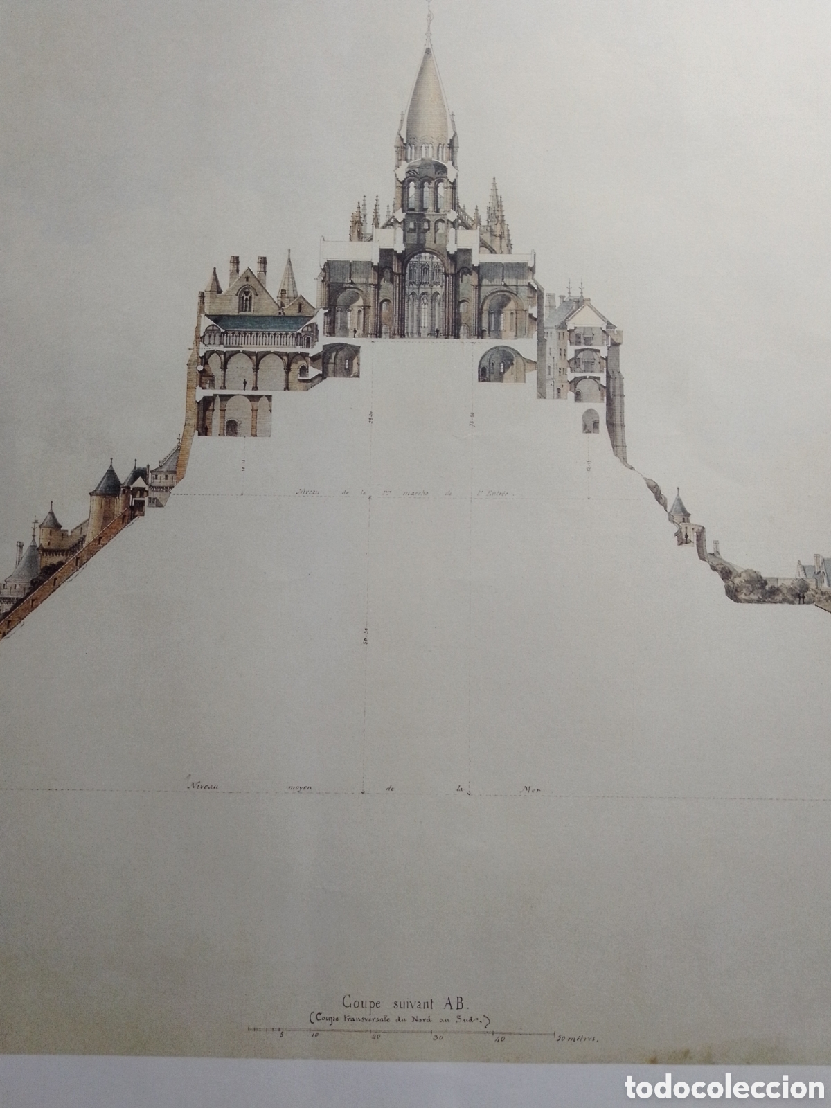 Carteles: Plano arquitectura Mont Saint-Michel - Foto 5