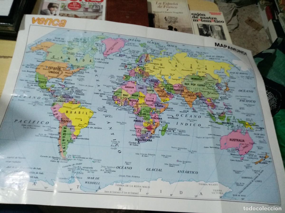 Carteles: MAPA MUNDI. VENCA 69 X 48. EST15B4 - Foto 1