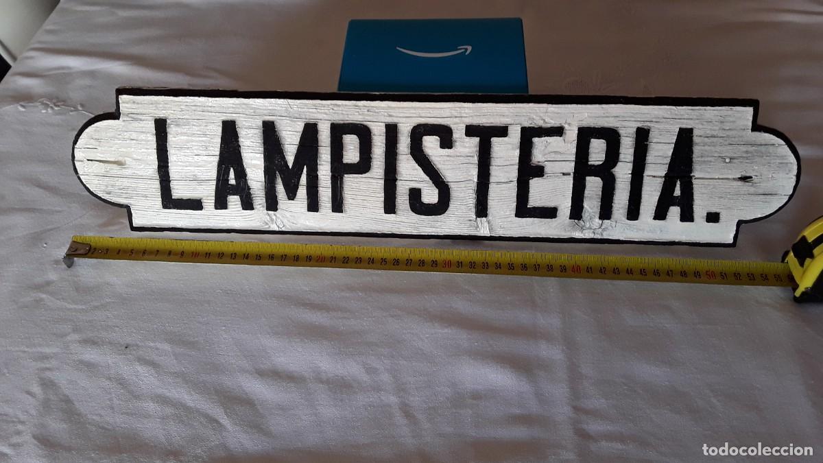 Carteles: CARTEL DE MADERA .LAMPISTERIA - Foto 1