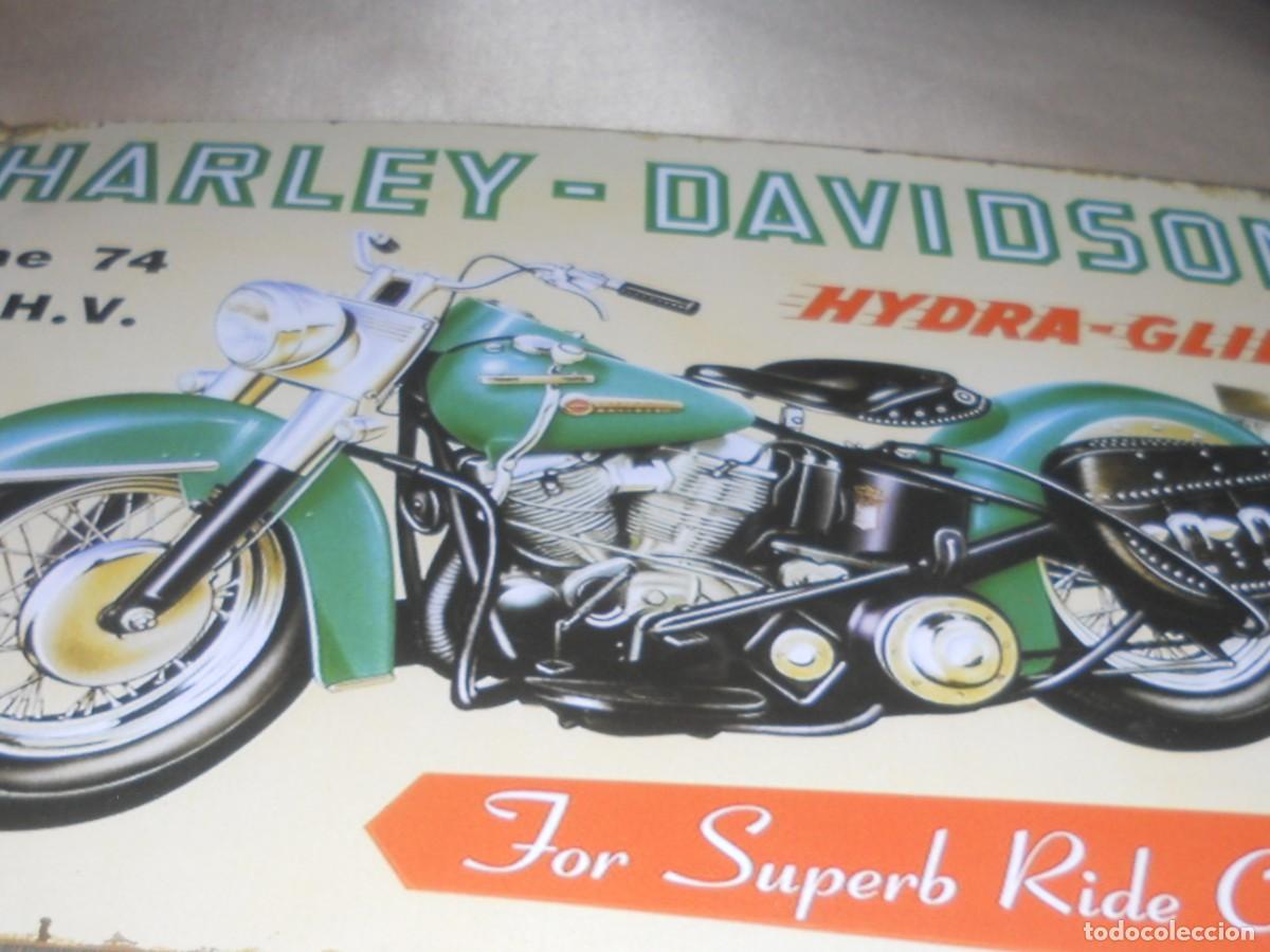Carteles: CARTEL DE CHAPA DE HARLEY-DAVISODSON - Foto 4