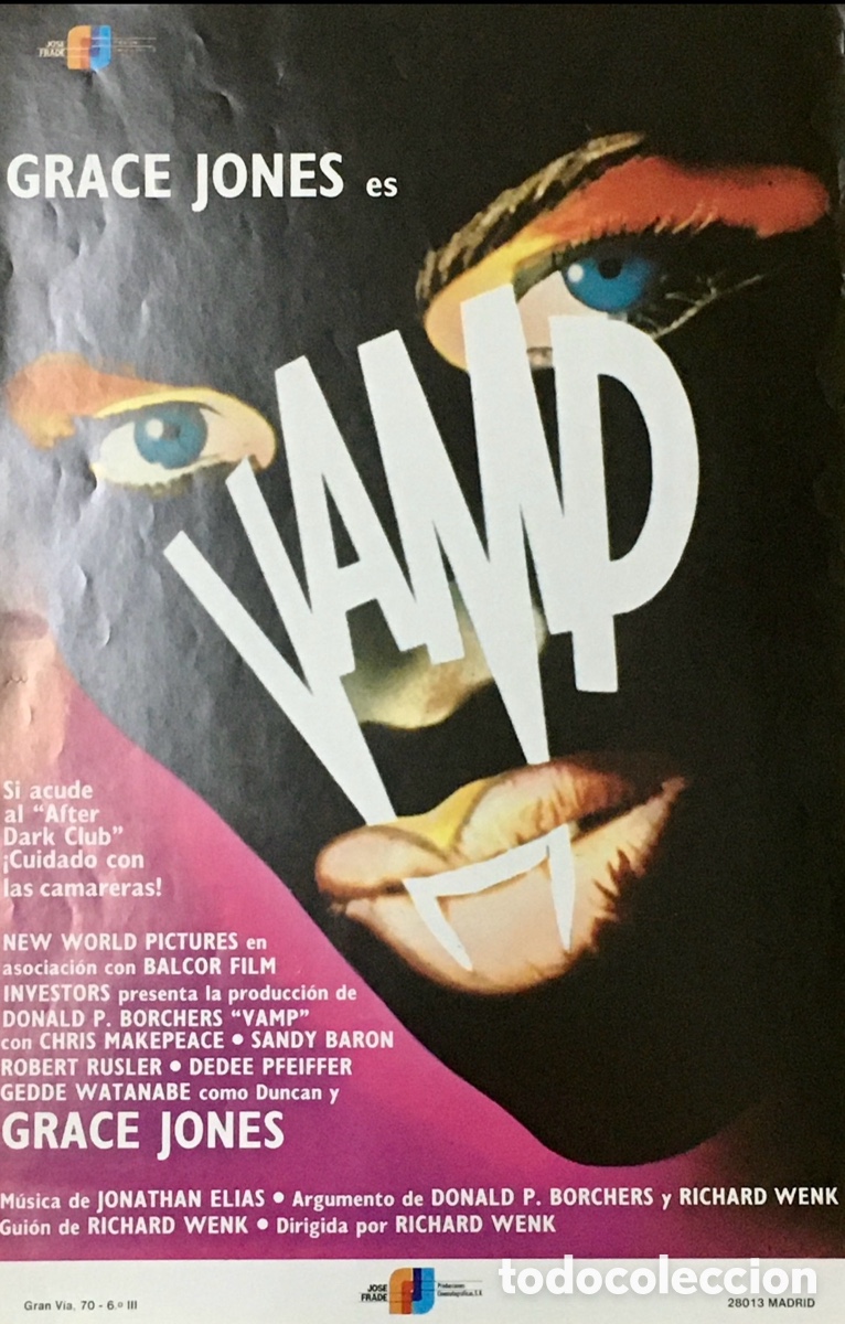 Carteles: Cartel de Pel&iacute;cula. &ldquo;Vamp&rdquo;. 1985. - Foto 1