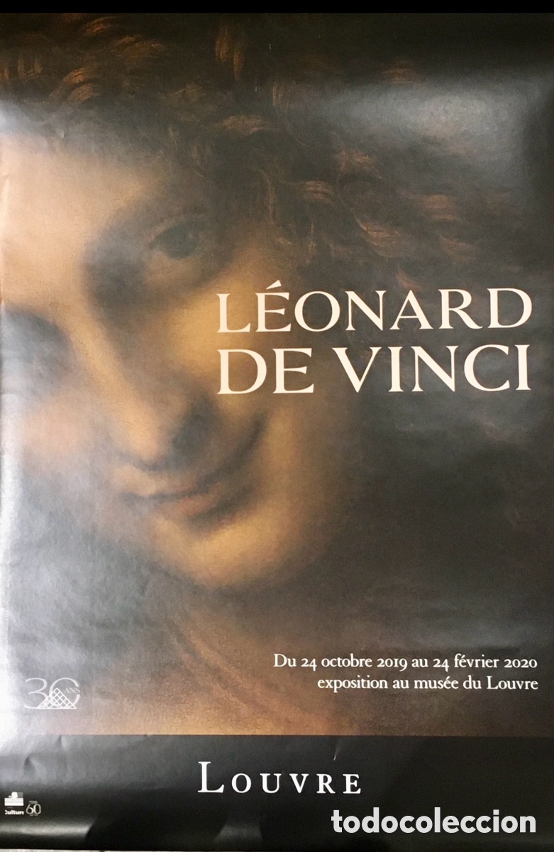 Carteles: Cartel. Exposition LEONARDO DE VINCI. Par&iacute;s. 2019. - Foto 1