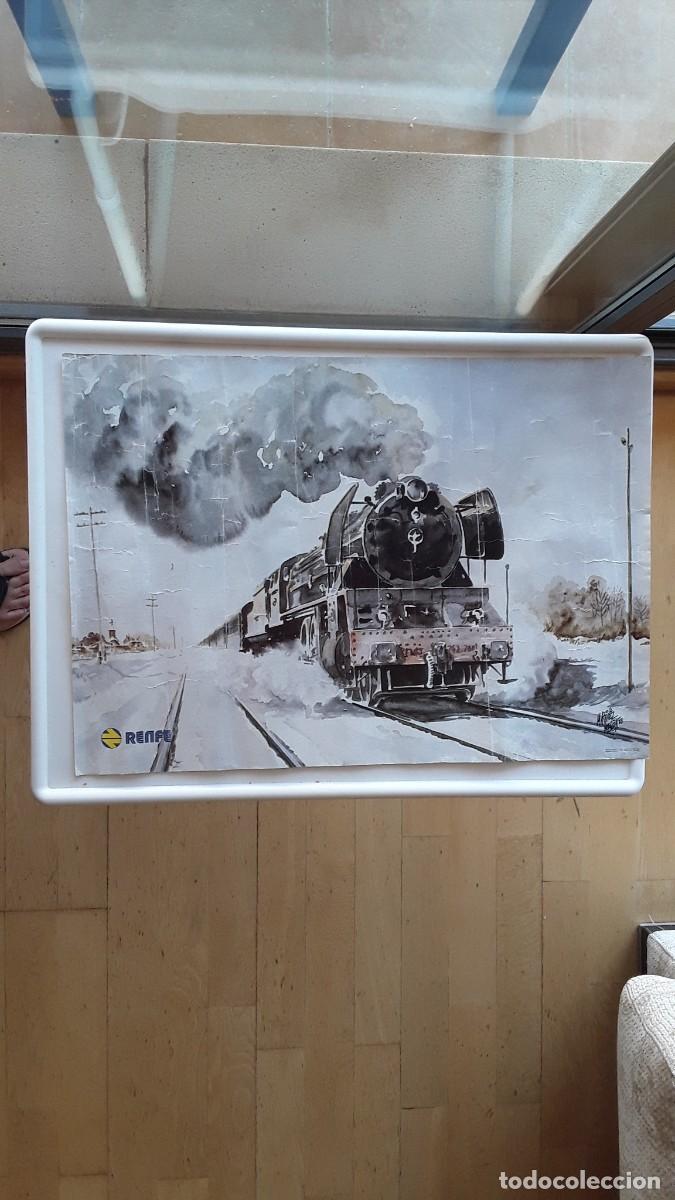 Carteles: CARTEL TREN DE RENFE 1983 - Foto 1