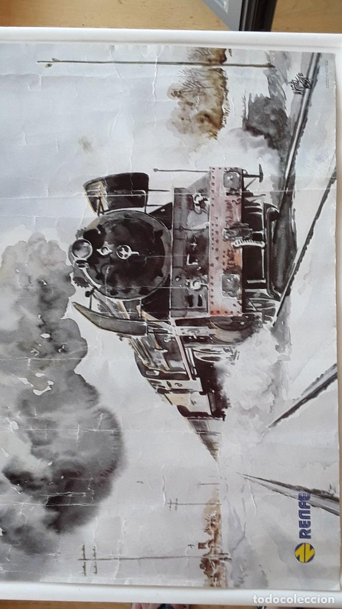 Carteles: CARTEL TREN DE RENFE 1983 - Foto 2