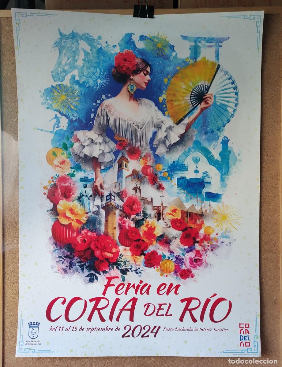 Carteles: CARTEL FERIA 2024 CORIA DEL RIO ** 48x68 T - Foto 1