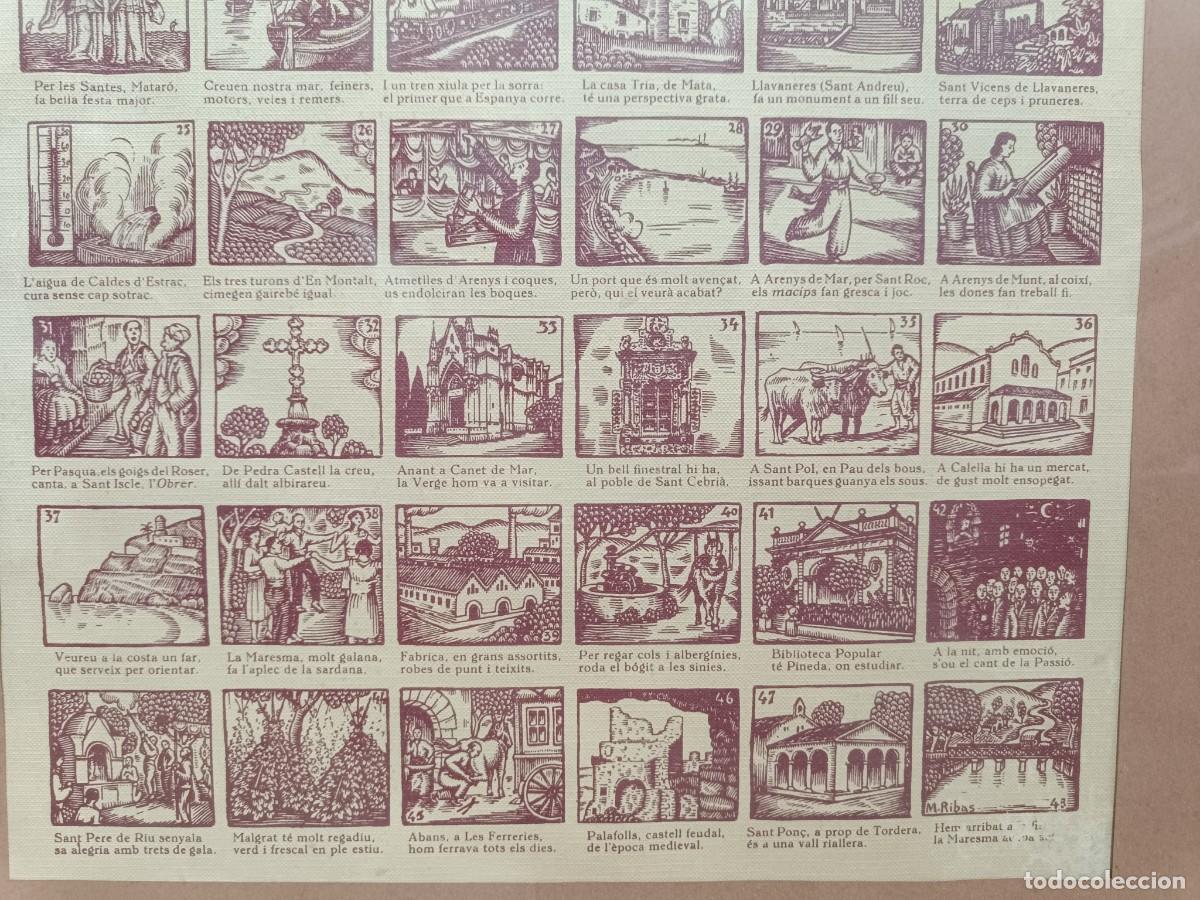 Carteles: ANTIGUO CUADRO CON AUCA DE LA MARESMA, MARESME, CON MARCO Y CRISTAL -E2 - Foto 4