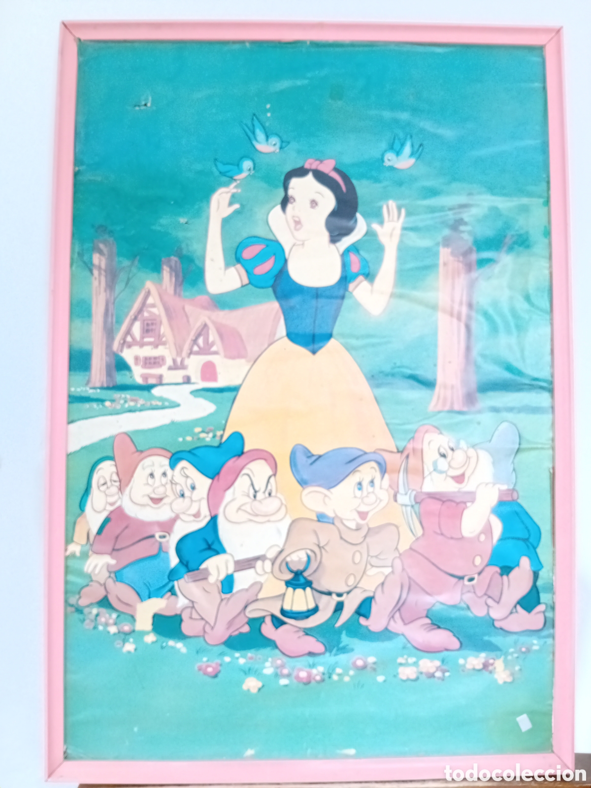 Carteles: Cuadro blancanieves en el bosque enmarcado - Foto 1
