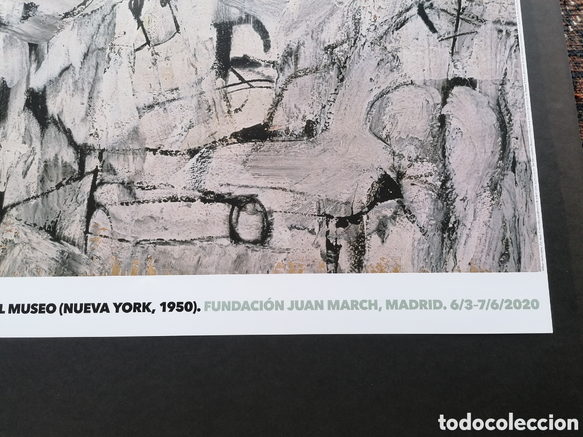 Carteles: Willen de Kooning. Cartel original exposici&oacute;n. - Foto 3