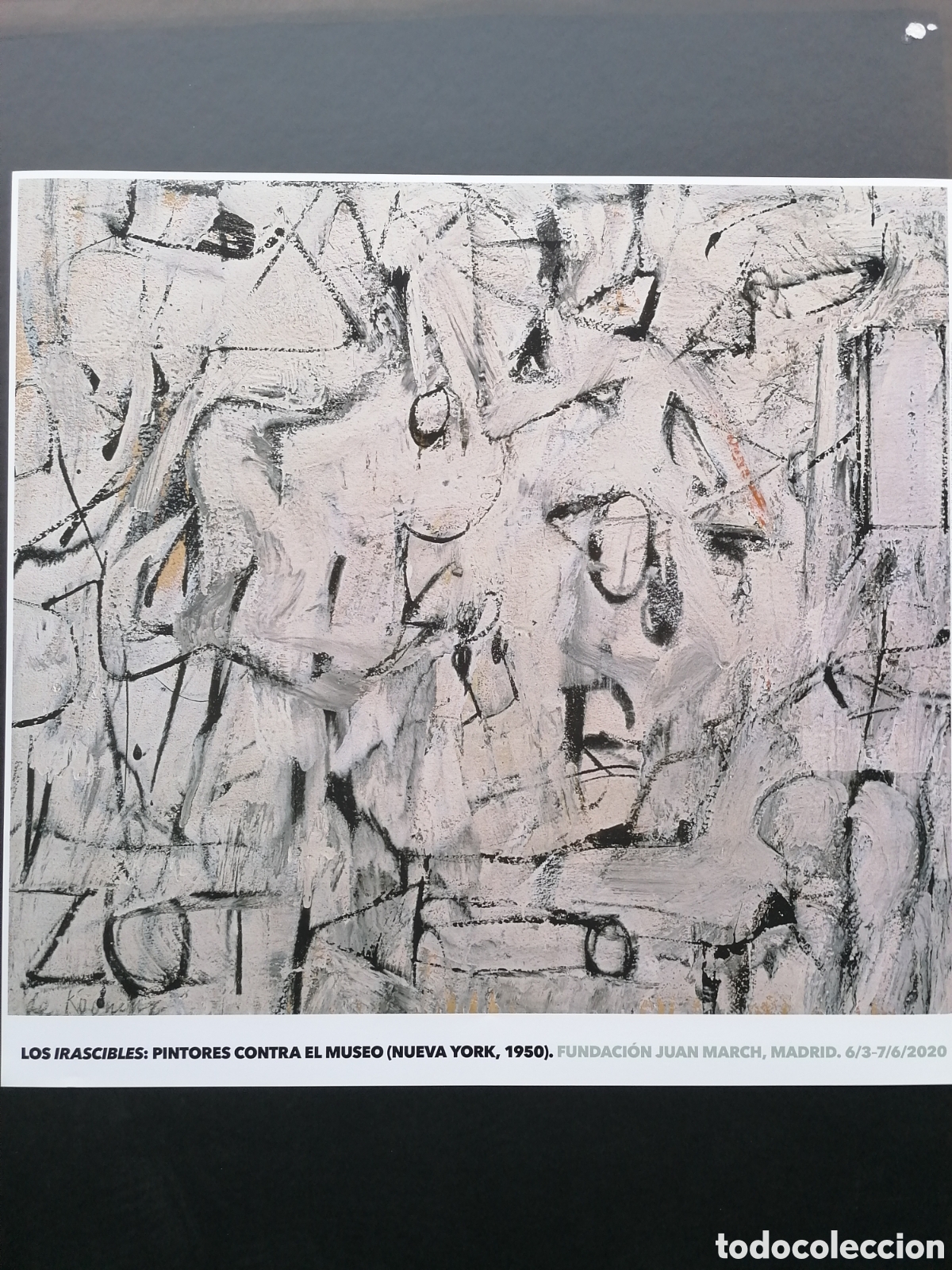 Carteles: Willen de Kooning. Cartel original exposici&oacute;n. - Foto 1
