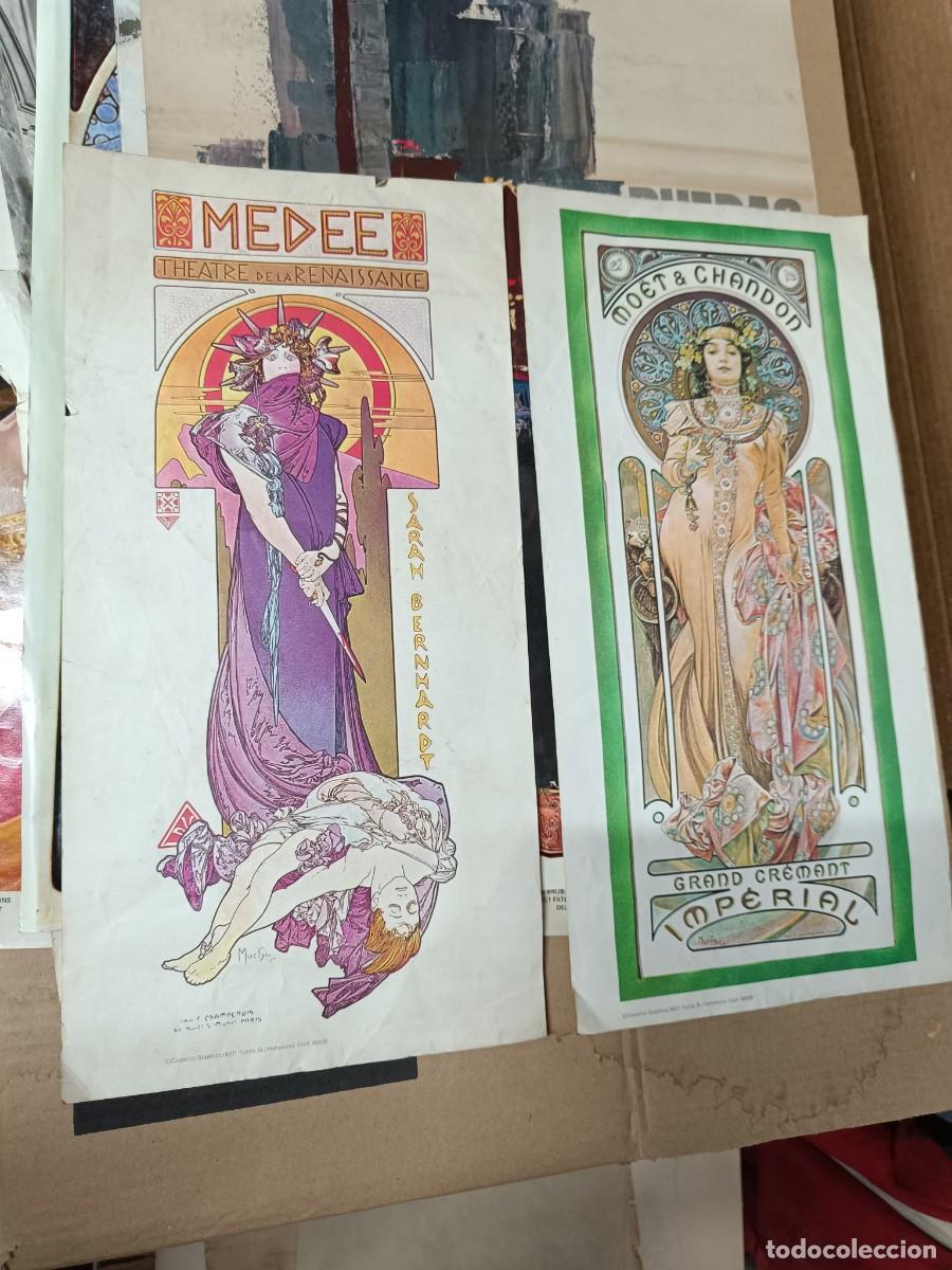 Carteles: LOTE 2 ANTIGUAS REPRODUCCIONES DE CARTELES MODERNISTAS, MEDEE, MOET CHANDON - K4